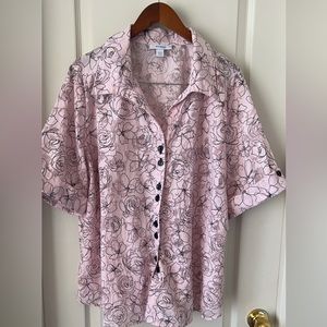 Plus size button up shirt